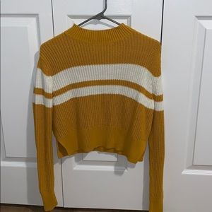 Rib knit sweater